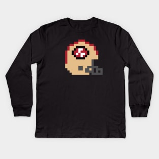 8 Bit San Francisco 49ers Helmet Kids Long Sleeve T-Shirt